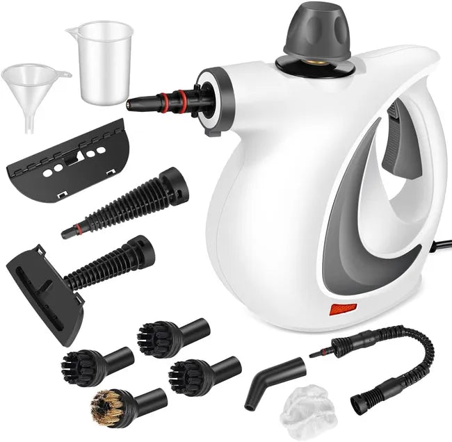 Ręczna myjka parowa Homio SteamPro Mini 10w1 – parownica do fug, tapicerki i szyb